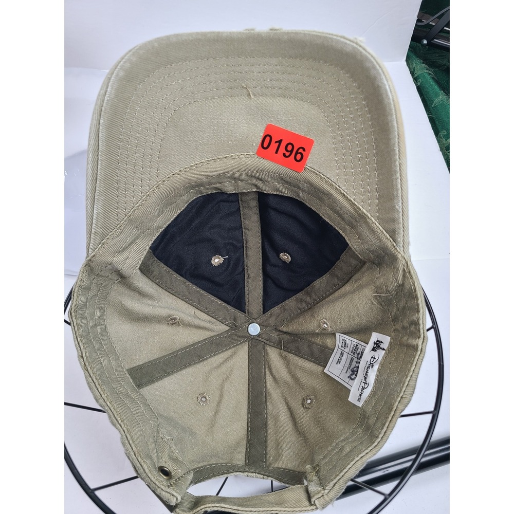 Disney Parks Mickey Mouse Distressed Dad Hat Khaki Tan Adjustable Cotton Cap - Picture 5 of 5